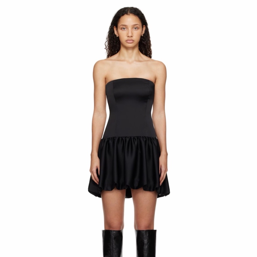 NWT Beaufille Black Maro Strapless Minidress